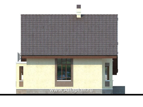 «Регенсбург» - проект дома из газобетона, с эркером и с гаражом, с сауной, в немецком стиле - превью фасада дома