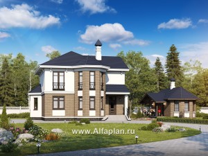 Проекты домов Альфаплан - «Классика»_ДУО - превью основного изображения