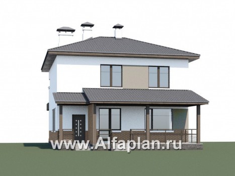 Проекты домов Альфаплан - «Приоритет» - экономичный и комфортный современный дом - превью дополнительного изображения №1