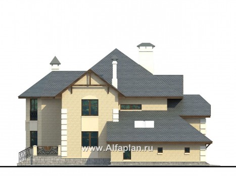 «Эвридика» - проект загородного дома, с террасой и с гаражом на 2 авто - превью фасада дома