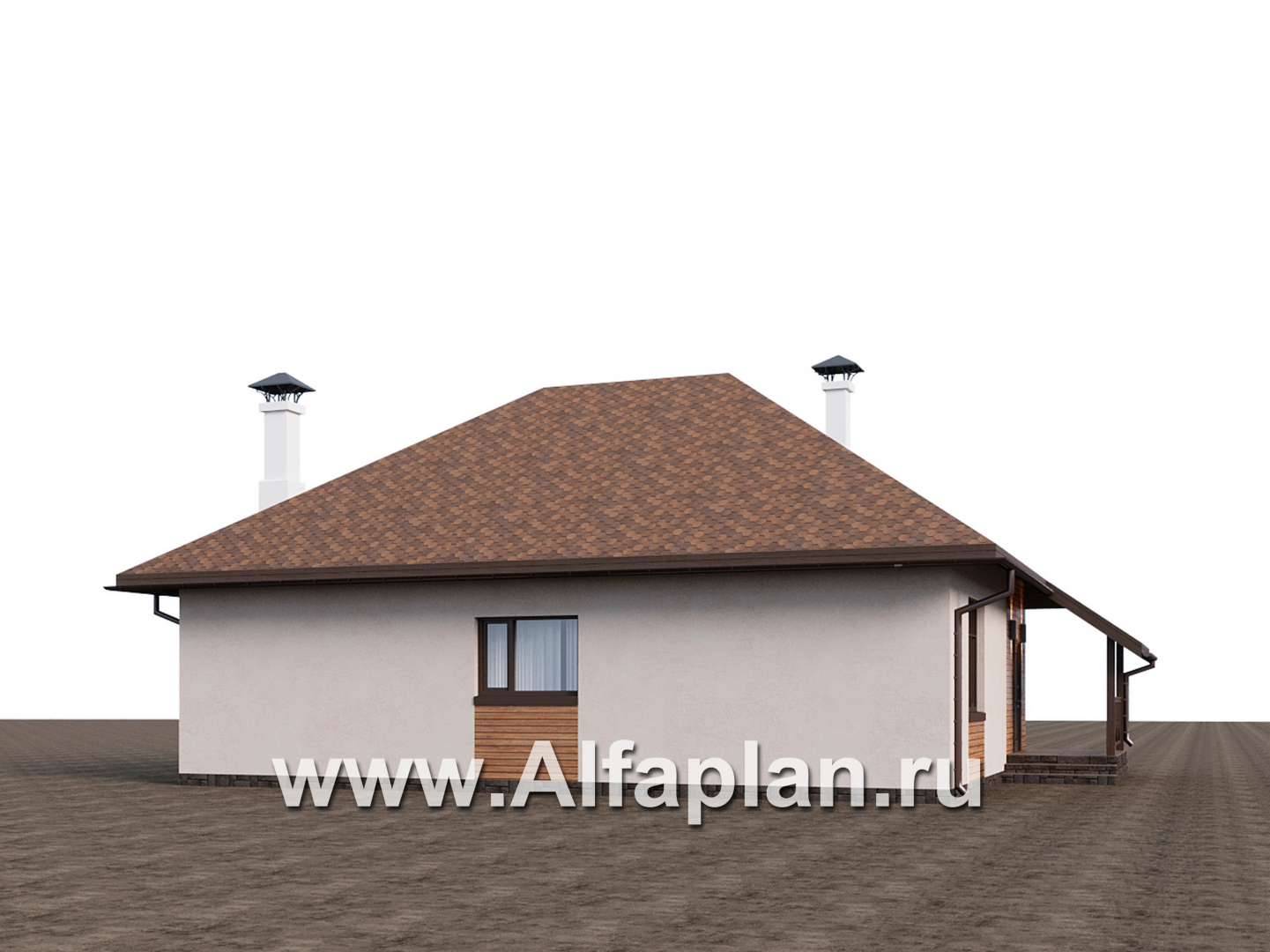 «Тигода» - проект простого дома с мансардой, в скандинавском стиле - дизайн дома №2