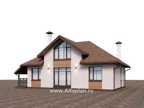«Тигода» - проект простого дома с мансардой, в скандинавском стиле - превью дополнительного изображения №1