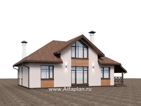 «Тигода» - проект простого дома с мансардой, в скандинавском стиле - превью дополнительного изображения №1