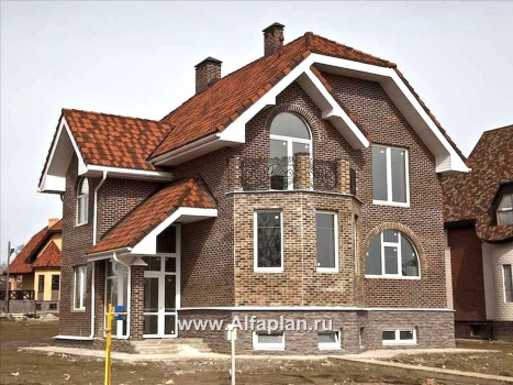 Проекты домов Альфаплан - «Лаура»- трехэтажный загородный дом с террасой - превью дополнительного изображения №2