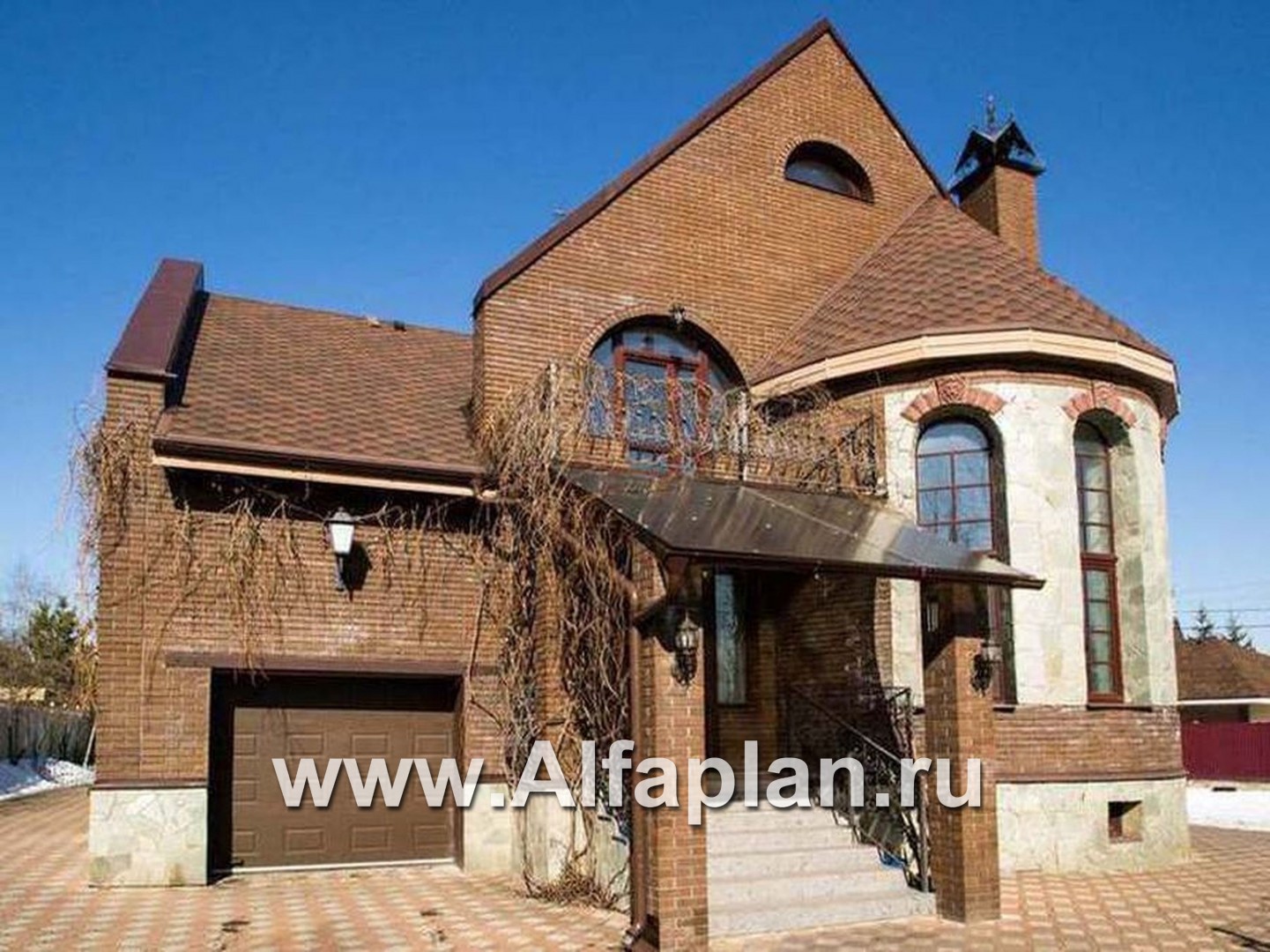 Проекты домов Альфаплан - «Онегин» - представительный загородный дом - дополнительное изображение №5