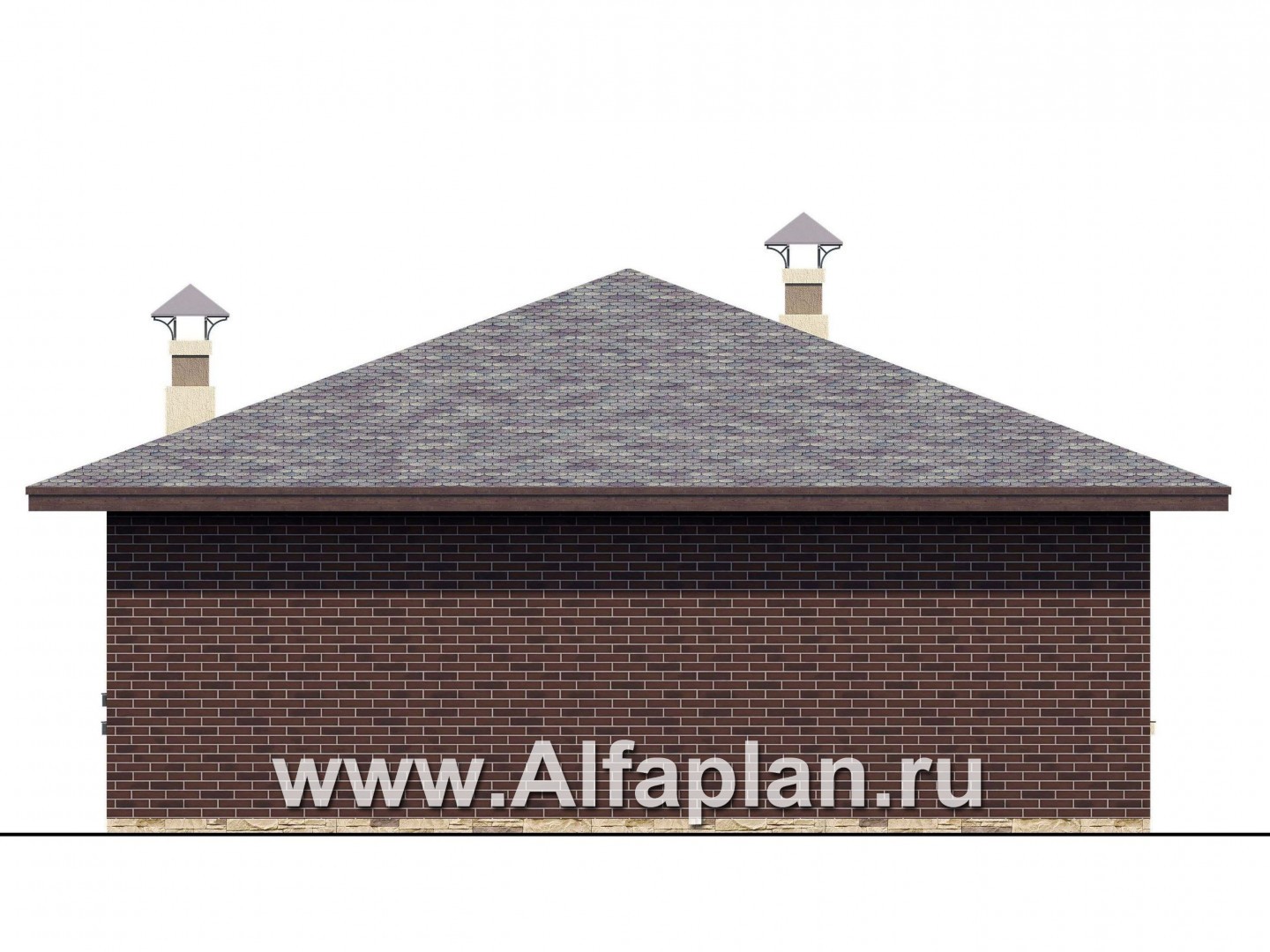 Проекты домов Альфаплан - «Дега» - стильный, компактный дачный дом - изображение фасада №4