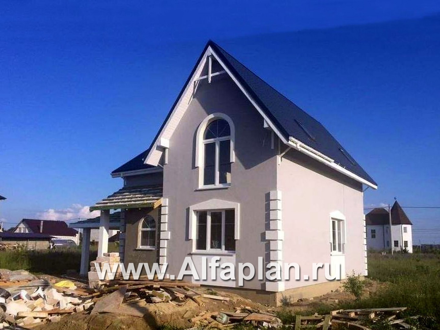 Проекты домов Альфаплан - Кирпичный дом «Оптима» для загородного отдыха - дополнительное изображение №3